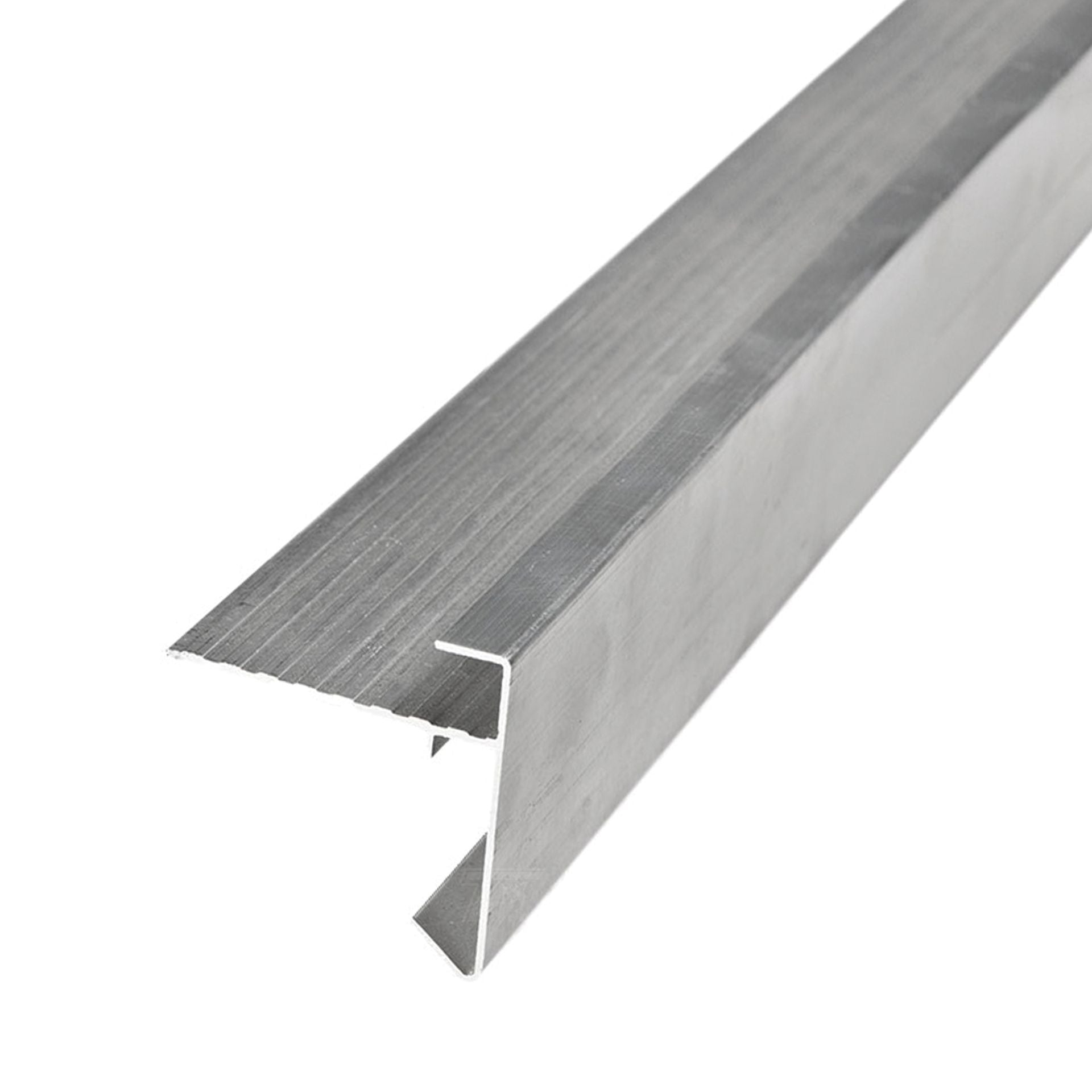 Aluminium daktrim recht 4,5 x 4,5 x 250 cm incl. 1 klang