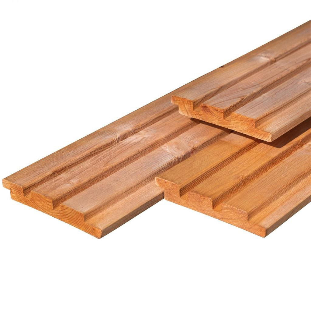Douglas Plank Triple Profiel Geschaafd 2,2 x 14,5 cm - Blank