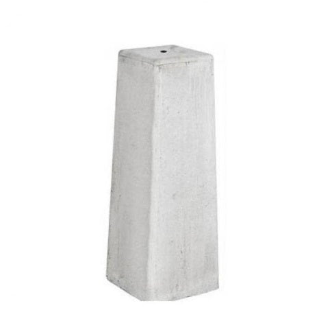 Betonpoer 15.0 x 15.0 cm , Grijs met afgeronde hoeken