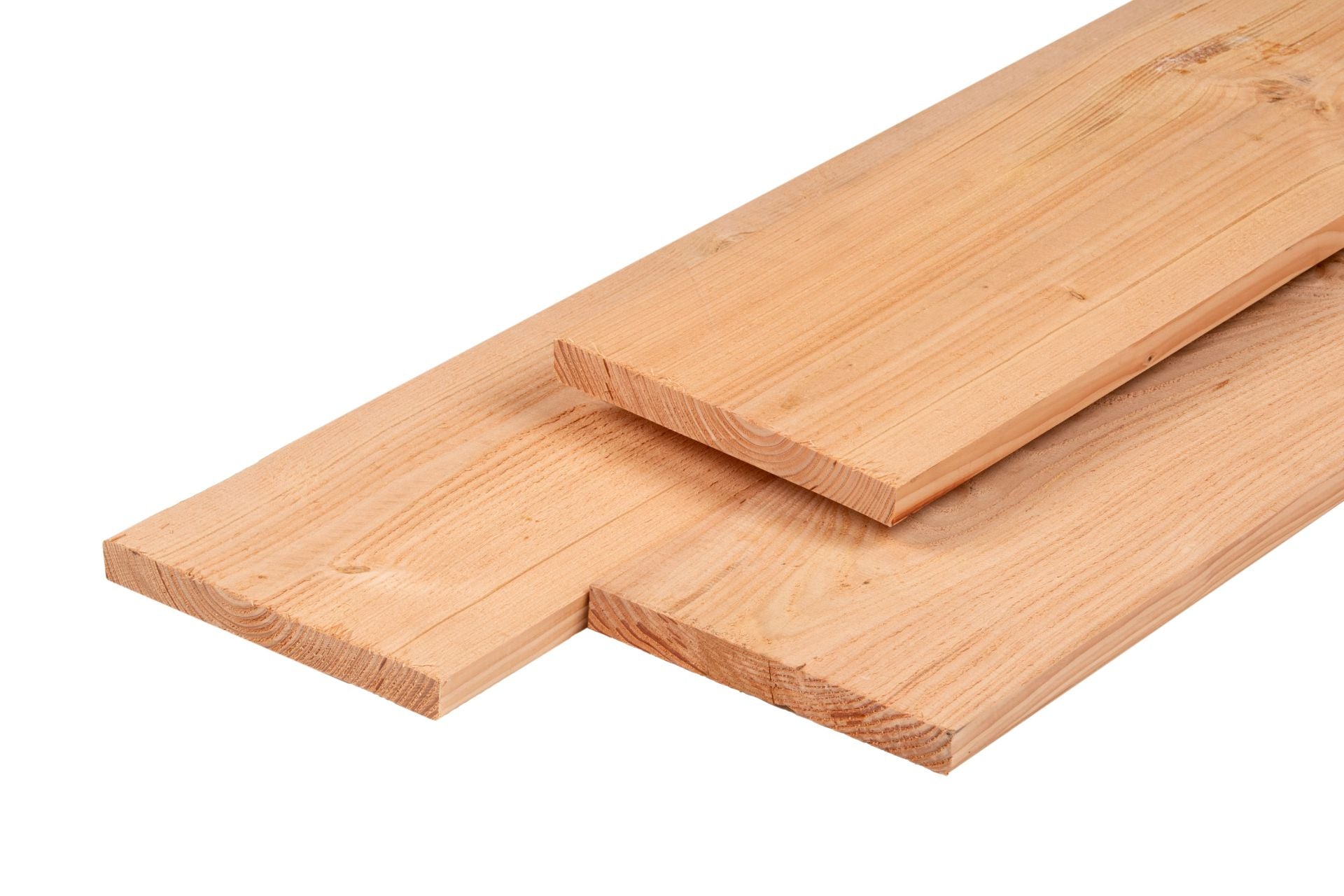 Douglas plank 1 zijde geschaafd, 1 zijde fijnbezaagd 2,8 x 24,5 cm