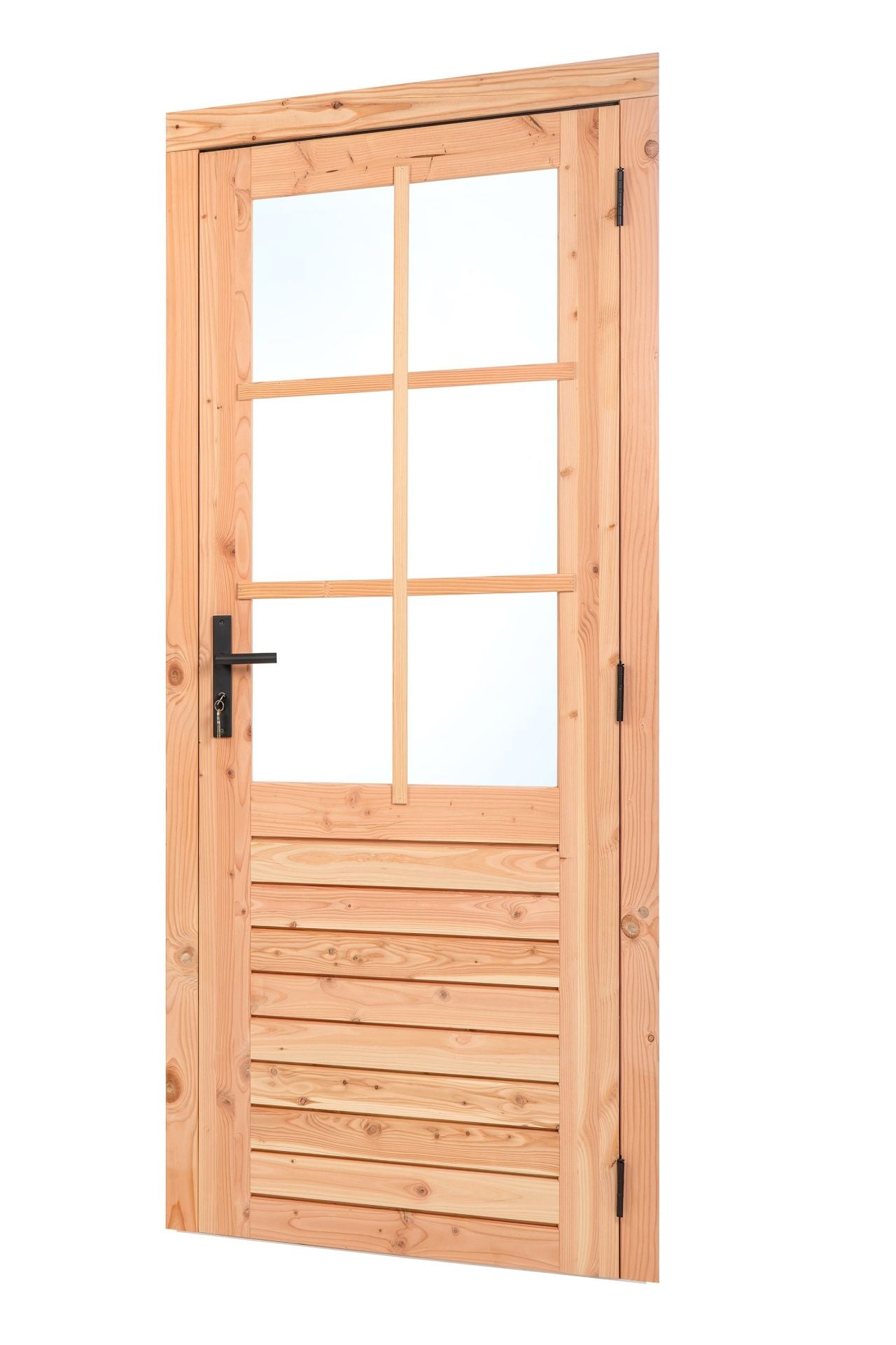 Douglas enkele glasdeur 6-ruits 100 x 205 cm rechtsdraaiend