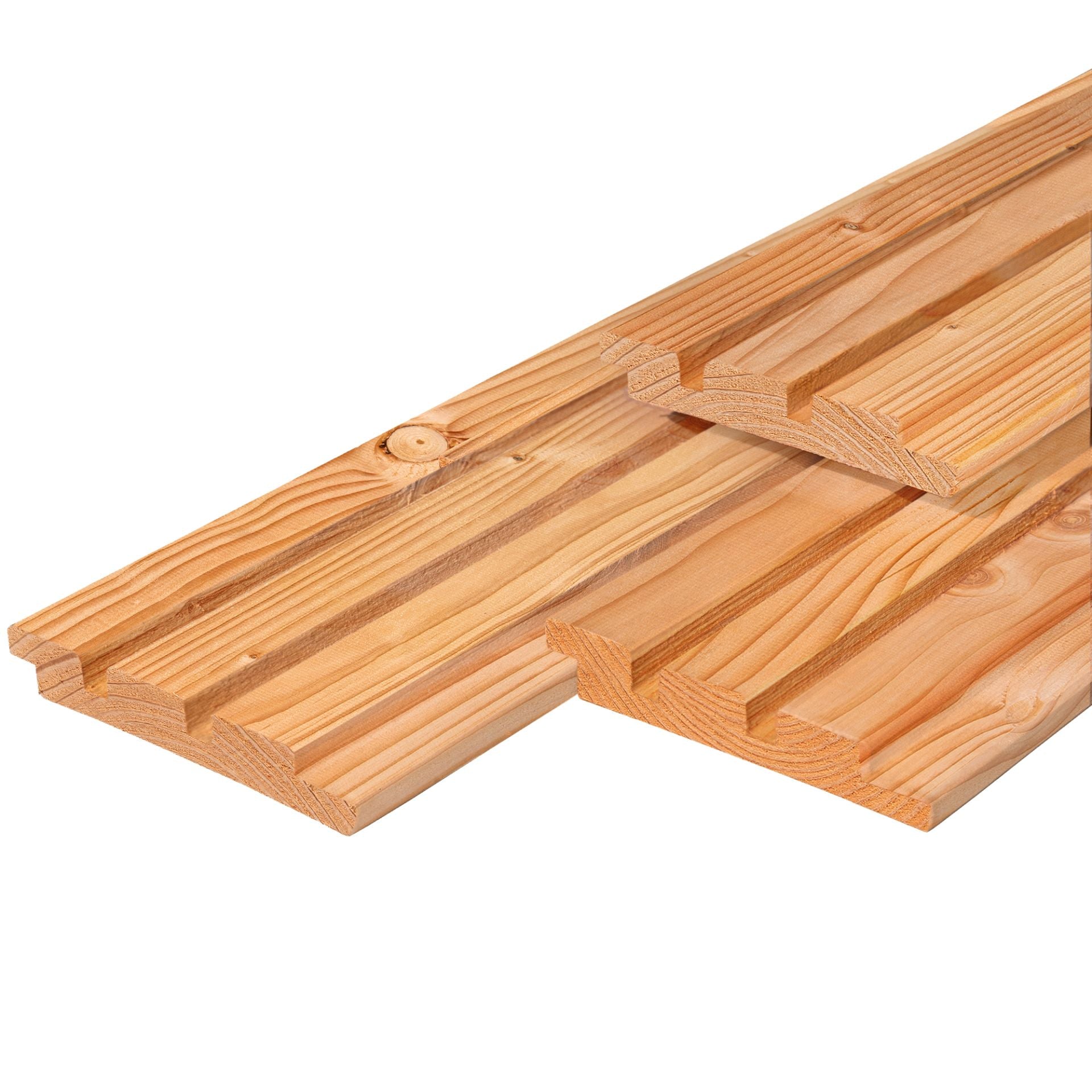 Douglas plank triple profiel geschaafd blank 1,9 x 13 cm