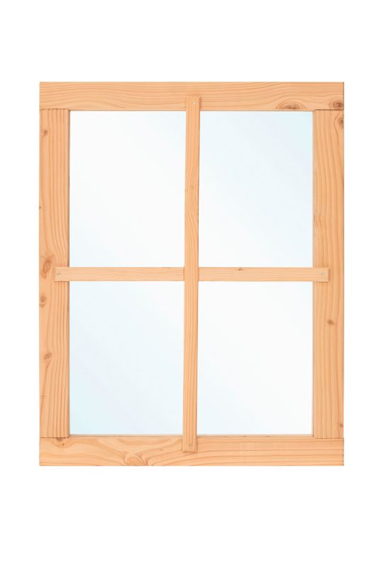 Douglas vastraam met isolatieglas en 4-ruits verdeling